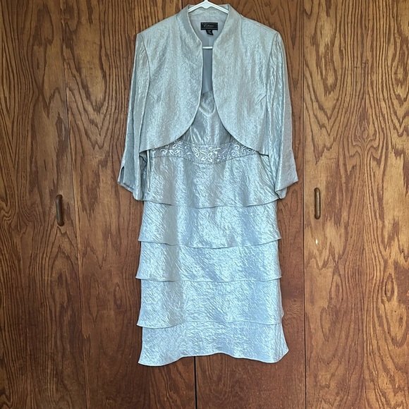 Collection by Dressbarn Silver Dress - Picture 1 of 5